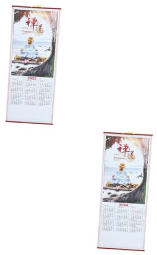 VILLCASE 2stücke Snake Year Wandkalender Monatskalender Im Rollformat Gedruckt Multifunktional Dekorativ Und Praktisch Für Familie Und