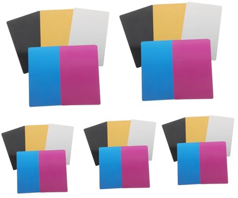 OFFSCH 25stücke Aluminium Visitenkarten Sublimations Leere Karten Gravur Leere Metall Karten Diy Metall
