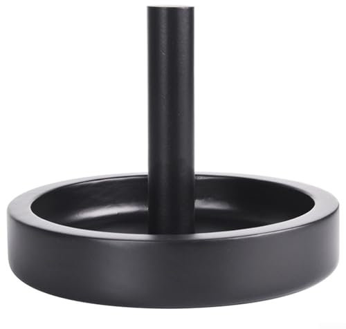 ZAMETTER Accessoires de table de billard - Plateau rond en bois pour réservoir de poudre - Noir
