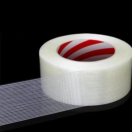 XBERSTAR Glasfibertejp, 50 m x 5 cm, mycket värmebeständig (260 grader), för industri, konstruktion och bilreparation, vattentät, UV-beständig, 1