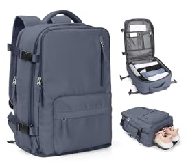 SZLX Zaino Ryanair 40x30x20 Borse da Cabina per Easyjet 45x36x20 Bagaglio a Mano Donna con Porta USB Zaini Casual per Laptop da 14 Pollici Borsa da Viaggio Uomo con Porta Scarpe