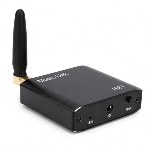 Elprico Adaptador de Audio Bluetooth 5.3, Transmisor y Receptor Inalámbrico de 2 en 1 con Conector Auxiliar de 3.5 Mm para TV, Automóvil, Computadora, Altavoces