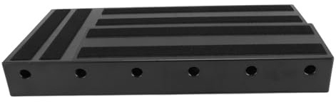 Jiawu Gitarren-Pedalboard-Koffer Kompaktes und Praktisches Effektpedalboard für Home School Live 21,7 X 10,6 X 2,8 Zoll ABS
