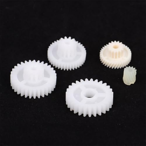 5 pezzi scatola ingranaggi ingranaggi, compatibili con robot aspirapolvere rotore spazzola laterale, plastica bianca sostituzione robot spazzamento