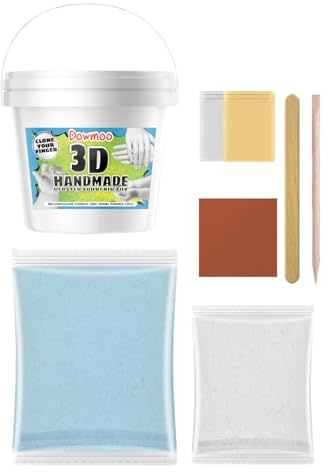 Generico Kit Mano - 13x10,2x12cm Argilla Stampo Mano, Kit Mani Coppia | Utensili Creazione Ricordo, Stampo Mani, Gesso Statua Fai da Te per Famiglia con Bambini
