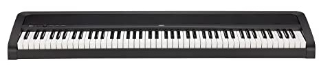 KORG B2N Digitalpiano, Keyboard, E-Piano, (mit leichtgängiger Tastatur, Notenpult, Dämpferpedal und Lernsoftware), USB Midi/Audio-Anschlüsse, schwarz