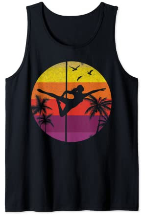 Pole Dance Pole Dancing Mädchen I Sonnenuntergang Pole Dance Tank Top