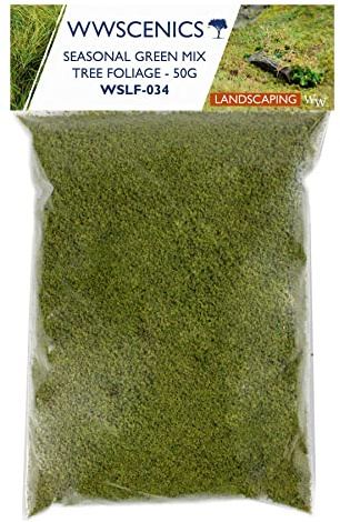 WWS War World Scenics WWScenics Feines Grünes Blumen Laub Foliage 50g | WSLF-034 | Baum-Laub Blumen-Effekt