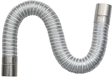 Ronyme Tubo de Estufa, Chimenea, Calentador de Gas portátil, Tubo de Escape, Piezas Flexibles, Tubo de extensión de Chimenea para Camping, Senderismo,