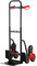 TEENO Carrello portapacchi per scale,Carrello pieghevole,Carrelli con Ruote Portatutto,Capacità di carico 150 kg,Metallo,Altezza regolabile 80 112 cm