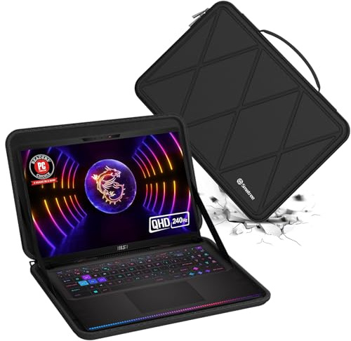 Smatree Hard Eva Schutzhülle Tasche Kompatibel für 17 Zoll MSI Raider GE78 HX Gaming Laptop, für 17 Zoll MSI Vector 17 HX A14V/ A13V Notebook Tasche (X8327)