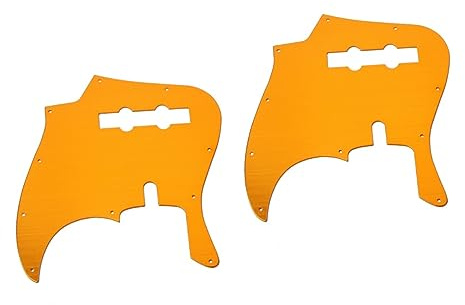ibasenice 2stücke Aluminium-gitarren-pickguard Mit Löchern Robuster Schutz Für Ihre Gitarre Installieren Kratzfest Geeignet Für Jb-modelle Langlebiges Aluminiumlegierungsmaterial