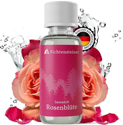 FICHTENSTEINER® Bastusingjutning rosenblomma, 100 ml bastudoftkoncentrat, mycket produktiv, för ca 100 infusioner, endast 5-10 ml till 1 l vatten