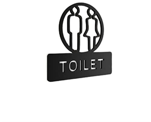 Dntum Hochwertige Acryl-Türaufkleber, Beschilderung, Toilettenschild, Hausnummer, Wc, Badezimmer, Männer Und Frauen, Hinweisschild, Individuelle Schilder