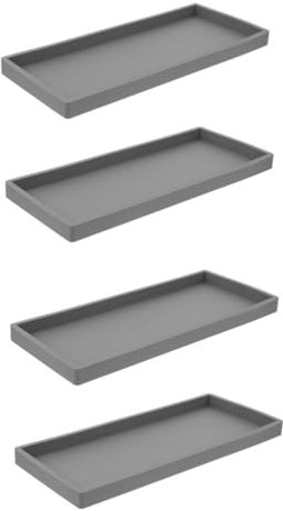 Ciieeo 2St Ablageschale aus Silikon schmink aufbewahrungsboxen kosmetikaufbewahrungsboxen Schmucktablett Schminktablett Handtuchhalter Ablage für Toilettenartikel auf der Arbeitsplatte