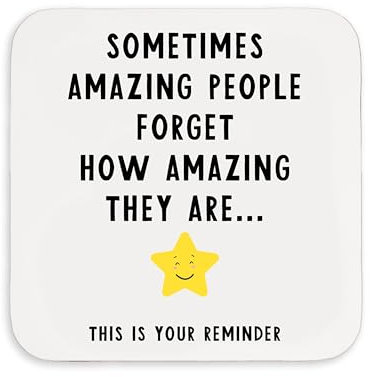 Manta Makes Mentor Thank You Gift, Coaster for Colleague Teacher Friend Mentor Gifts, Thank You Gifts for Women, Thank You Gifts for Men, Thank You Gifts for Friends (Amazing People)