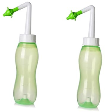 MERRYHAPY 2stücke Nasal Nasal Rinsing Nose Wash Bottle Für Erwachsene Und Junge Mädchen Geeignet Zur Täglich Nasenpflege Ergonomisches Design Einfach Zu Verwenden Grün