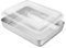 Backblech, Onader Edelstahl Rechteckige Auflaufform kuchenform mit Luftdichtem Deckel, Tiefes ofenblech kuchenblech zum Backen Servieren, Spülmaschinenfest - 31,7×24,8×5cm