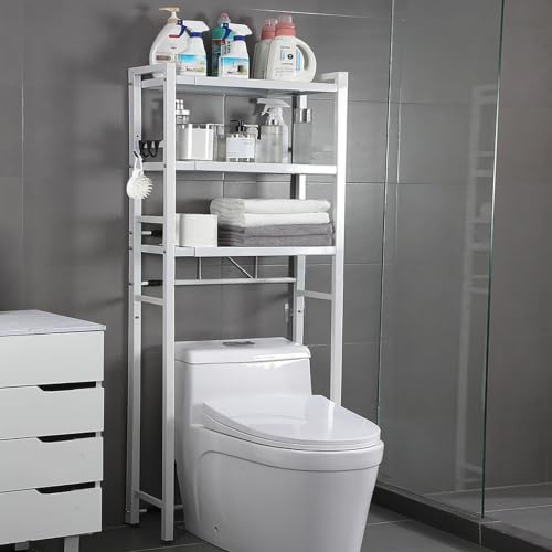 Étagère De Rangement Pour Lave-vaisselle Pour Sèche-linge Domestique, Meuble Machine À Laver Et Seche Linge, Étagère Au Dessus De La Machine À Laver, Pour Salle De Bain, Cuisine, Balcon, Buanderie(Whi