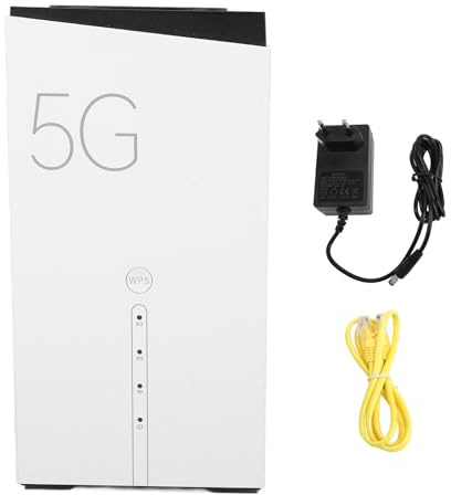 Enrutador CPE, Enrutador Celular Inalámbrico 5G con Ranura para Tarjeta SIM, 8 Antenas de Alta Ganancia Integradas, 5G Wi Fi 6 Gigabit Ethernet, Celular Inalámbrico Desbloqueado