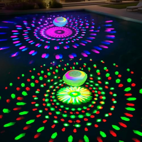 Niceput Floating Pool Lights, Pool Light That Float IP68 Waterproof, Color Changing Swimming Pool Lighting,Pool Floating Light for Inground Above Ground Pools-1PC