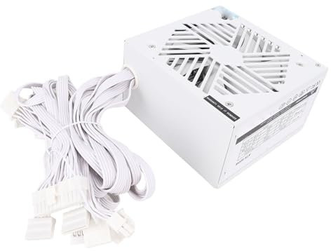Fuente de Alimentación de la Computadora de 500W 500 Vatios Fuente de Alimentación de PC 500W Fuente de Alimentación de Escritorio con Control de Temperatura Inteligente para la