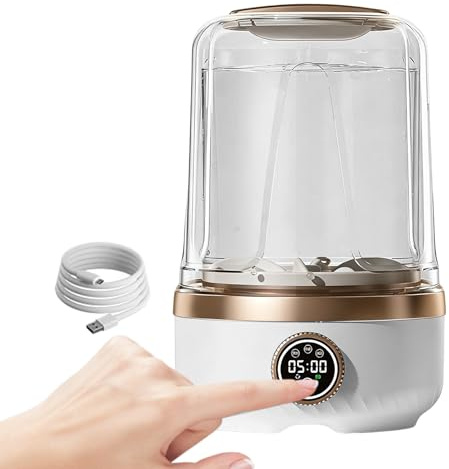 Lavatrice portatile a 3 marce, lavatrice per indumenti ricaricabile da 2 l, con design compatto, mini dispositivo per la biancheria, rondelle con struttura leggera, rondelle per biancheria intima per