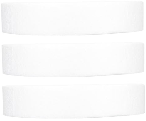 HORIALENCE 3 Dischi di Schiuma Rotondi Chiari 250mm Spessore 50mm Supporto per Torta Artigianale Fai da Te Decorazione Floreale Feste creatività Scuole