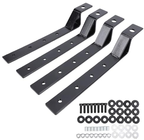 Luocute Soporte de Montaje Universal para Alforjas de Motocicleta, Kit de Rieles para Alforjas Rígidas Ajustables de Alta Resistencia con Acero Al Carbono Reforzado, Reemplazo para el