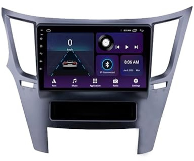 Autoradio Gps Navigazione Stereo 2 Din per Subaru Outback 2009-2014 Touchscreen Stereo Auto Bluetooth con Schermo, Radio Auto con Mirror, 8 Nucleo 4G+64G