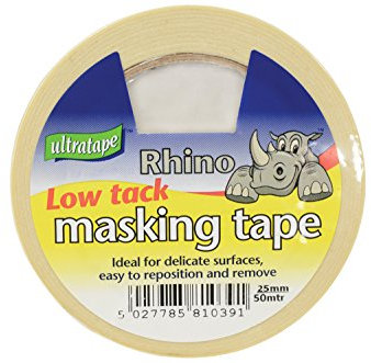 Ultratape LTMT1 Low Tack Masking Tape, 25mm