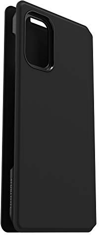 OtterBox Strada Via Hülle für Samsung Galaxy S20+, stoßfest, sturzsicher, dünn, angenehme schützende Folio-Hülle mit Kartenhalter, 2X getestet nach Militärstandard, Schwarz