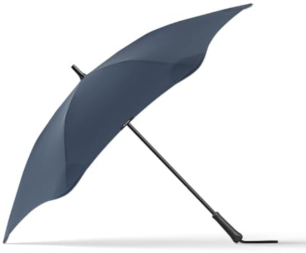 BLUNT 'Classic' Parapluie Grand Ø 120 cm Navy - Solide jusq'à 115 km/u - Automatique, Léger & Anti Tempête - incl. Housse de protection