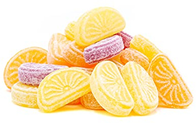 Orange-Zitrone Schnitten | Zitronen und Orangen Bonbons | Fruchtbonbons | Kräuterbonbons | Zitronen und Orangen Drops | Zitronenbonbon | Orangenbonbon | Gerüche-Küche | (500, Gramm)