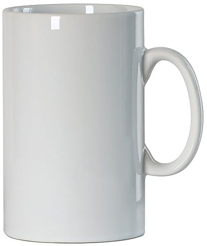 Smilatte 28 OZ/800ml Extra Large Ceramic Coffee Mug, Tall Giant Mug Jumbo Super Big Porcelain Tea Cup with Handle for Men, White