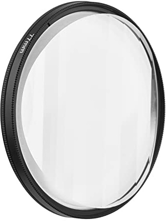 Andoer 77mm Linear Glass Prism Lens Filter Professional Kaleidoscope Lens Filter Photography Accessory for DSLR Camera Portrait Night Scene Photography