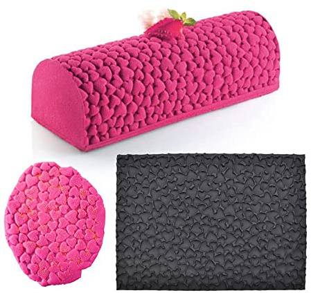 Moule à dessert en silicone en forme d'amour pour faire soi-même des mousses, des desserts, des bougies, du savon