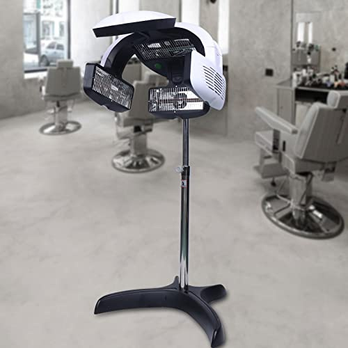 800 W Bodenständer Salon Friseur Trockenhaube Haarrockhaube Heizungsverarbeitor Haarrockhaube mit Standfuß Weiß für Friseur Färben Dauerwelle Ölbehandlung Friseur Professionel Haar Permanwelle