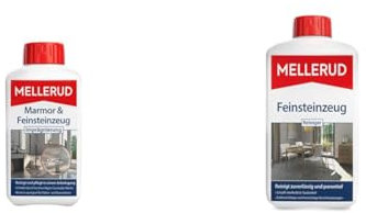 MELLERUD Marmor & Feinsteinzeug Imprägnierung & Feinsteinzeug Reiniger | 1 x 1 l | Zuverlässiges Mittel zum Entfernen von fettigen und hartnäckigen Verschmutzungen