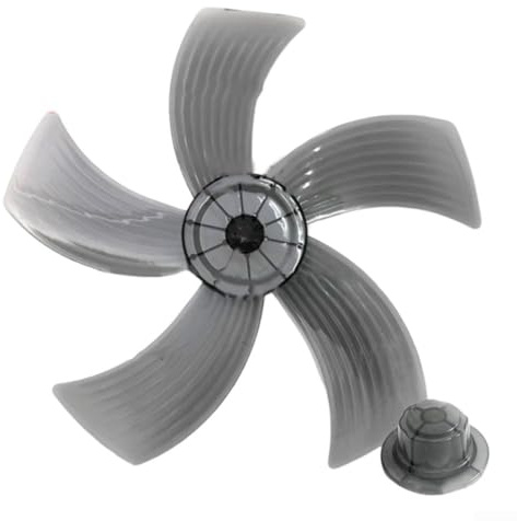 Ventilateur en plastique, 5 feuilles, 35,6 cm, compatible avec les | Hélice de ventilateur de bureau à faible bruit, résistance aux hautes températures, démontage rapide