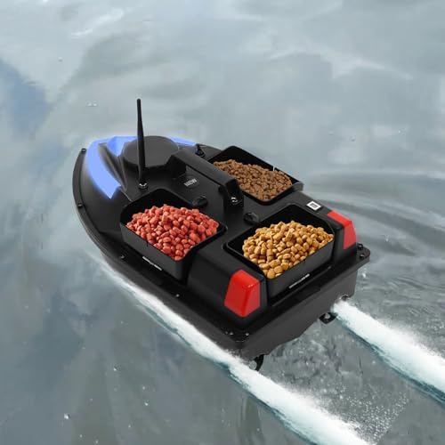 LOYEMAADE Foderbåt 500 m fjärrkontroll fiskedrag båt GPS nattfiske fiskedrag betesbåt MED förvaringsväska
