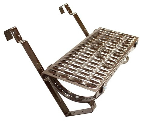 Decket Laufrost für Dach & Schornstein, Komplettset Typ L mit Dachtritt, Haltern, Befestigungen & Befestigungsschrauben, Trittfläche zur Bewegung auf dem Dach, Laufgitter, 60 cm Länge, Braun