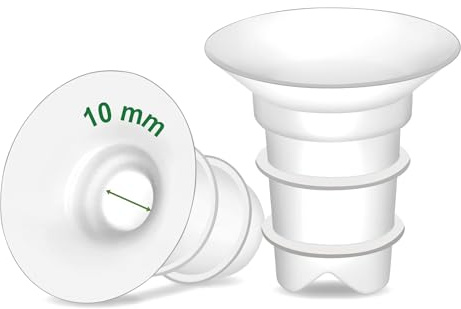 Maymom insert de bride compatible avec Freemie 25 mm, Medela PersonalFit 24 mm, Spectra 24 mm et cups Momcozy S9 Pro/S12 Pro, 2 pièces, Long Plus 10 mm
