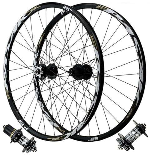 LPYDWZ MTB Fahrrad Laufradsatz 26 Zoll 27,5 Zoll 29 Zoll, Aluminiumlegierung Fahrradfelge 32H Abgedichtetes Lager Fahrrad Vorderrad und Hinterrad for 7–12 Gang Kassette