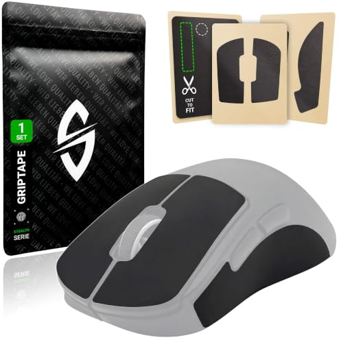 SensoryBoost Mus Grip Tape – kompatibel med Logitech G PRO X Superlight 2 DEX (inkl. skärmatta) Svettabsorberande, extremt halkfritt & ultratunt (0,5 mm) – Avtagbart utan rester – Gamingtillbehör