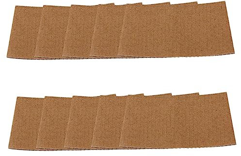 PACKOVE 50Stücke Wellpapier Hülsen Kaltisolierende Becherschutz Abdeckungen für Heiße Getränke Vielseitiger Becherschutz für Tee für Unterwegs