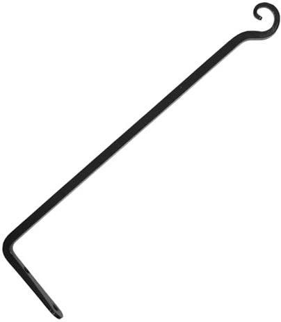 LOORGVEL Support de Suspension pour Plantes Noir Crochets Robustes pour Pots de Fleurs Lanternes Mangeoires à Oiseaux pour Jardin Extérieur