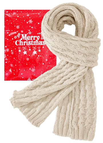 Voqeen Schal Damen Winter Weich Klobig Strickschal Für Frauen Dick Warm Lang Halstuch Für Kaltes Wetter