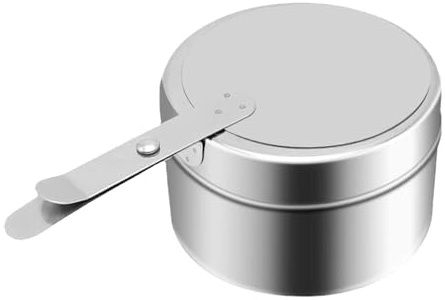 Soporte de combustibles enlatados para bufé, bandeja de calentamiento, mechas de combustible, soporte de combustibles con cubiertas, caja de calor enlatada, bandejas de calentamiento de buffet