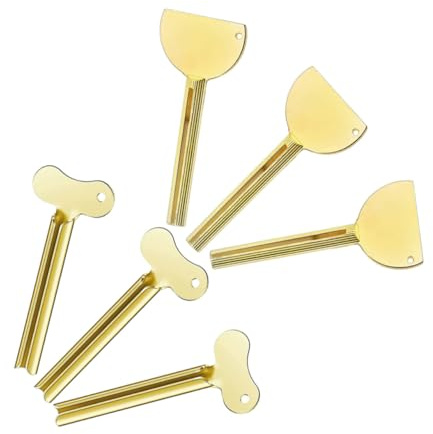 Yardenfun 6 Pièces Presse Tubes Métal pour Dentifrice et Alliage Électroplaqué Outil Compact pour Cosmétiques et Coloration Capillaire